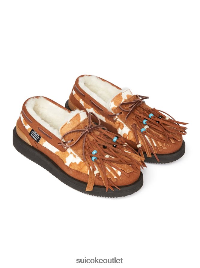 Unisex Alanui x OWM-MabALA-A Brown SUICOKE Casual Shoes 2002BP75