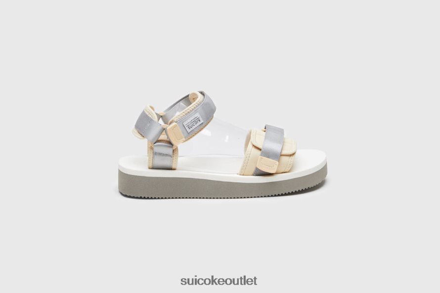 Unisex CEL-PO Grey/White SUICOKE Sandals 2002BP21