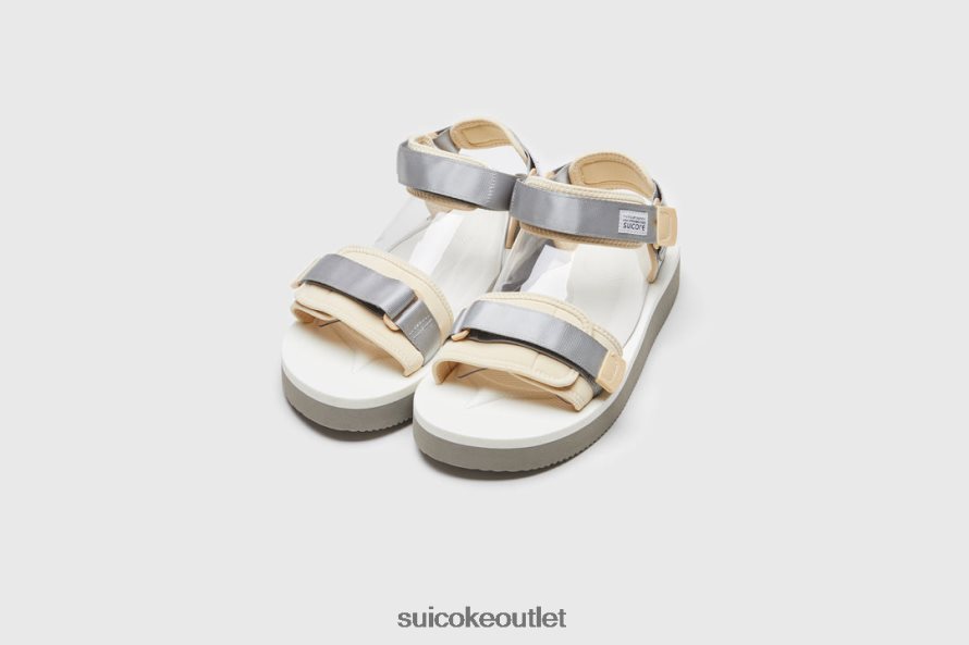 Unisex CEL-PO Grey/White SUICOKE Sandals 2002BP21