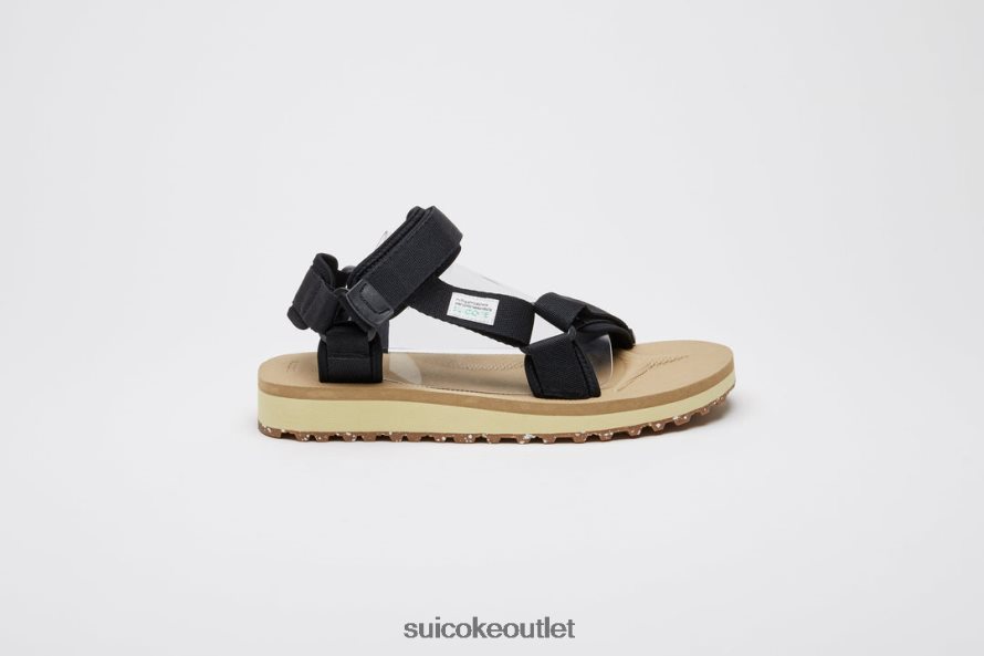 Unisex DEPA-2Cab-ECO Black/Beige SUICOKE Sandals 2002BP19