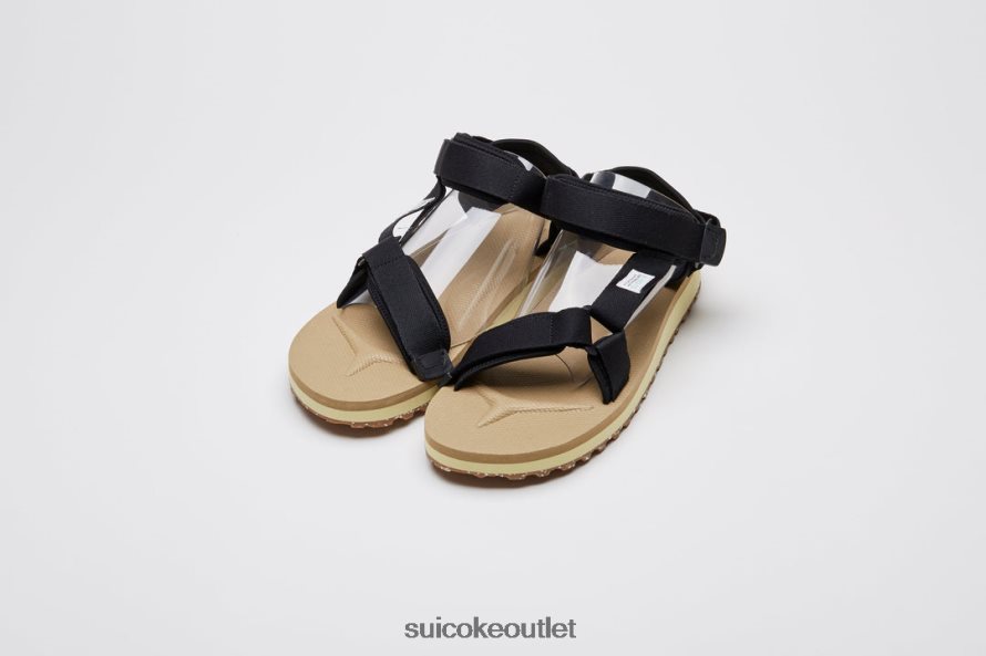 Unisex DEPA-2Cab-ECO Black/Beige SUICOKE Sandals 2002BP19