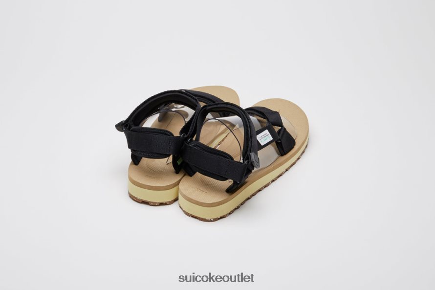 Unisex DEPA-2Cab-ECO Black/Beige SUICOKE Sandals 2002BP19