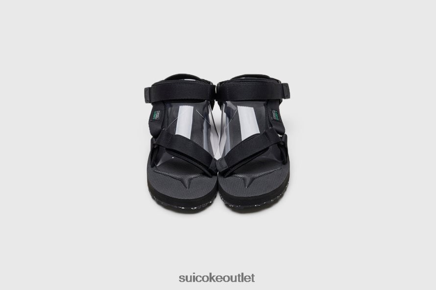 Unisex DEPA-2Cab-ECO Black SUICOKE Sandals 2002BP24
