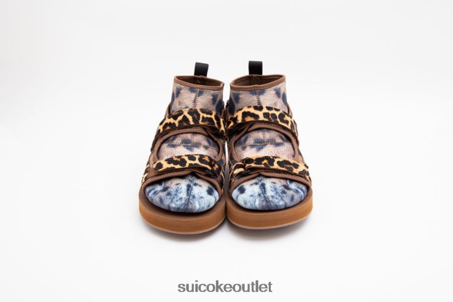 Unisex Doublet x WAS-5abDB-A Leopard SUICOKE Sandals 2002BP12