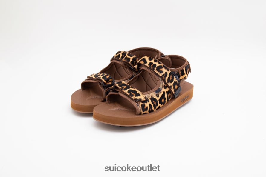 Unisex Doublet x WAS-5abDB-A Leopard SUICOKE Sandals 2002BP12