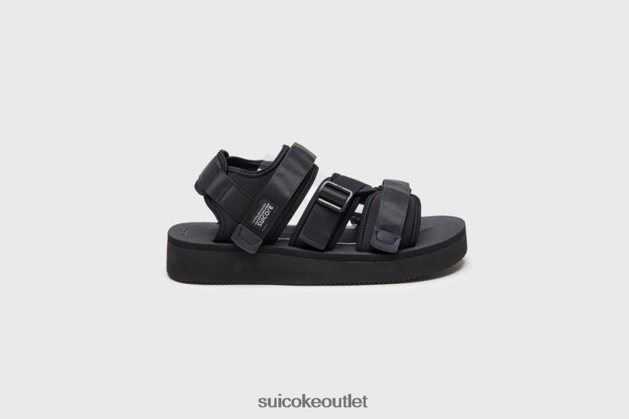 Unisex KISEE-PO Black SUICOKE Sandals 2002BP17