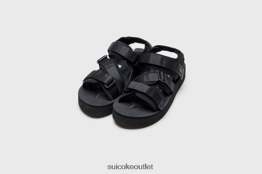 Unisex KISEE-PO Black SUICOKE Sandals 2002BP17