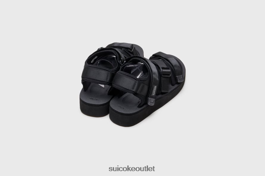 Unisex KISEE-PO Black SUICOKE Sandals 2002BP17