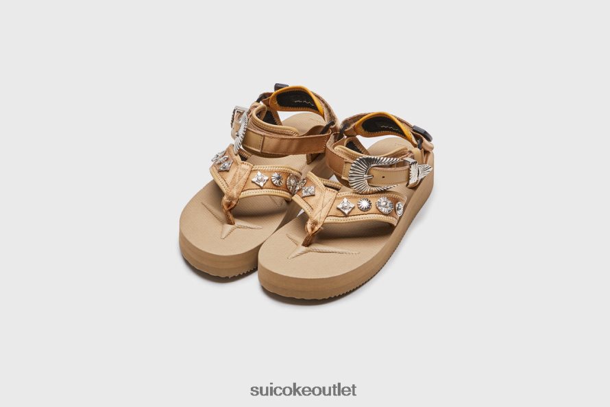 Unisex TOGA x TONO-abTOG Beige SUICOKE Sandals 2002BP30