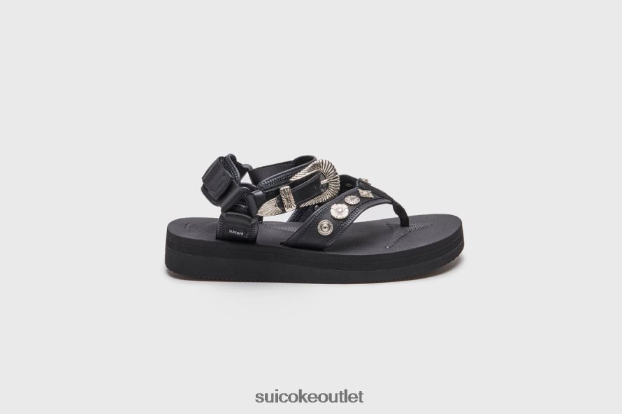 Unisex TOGA x TONO-abTOG Black SUICOKE Sandals 2002BP29