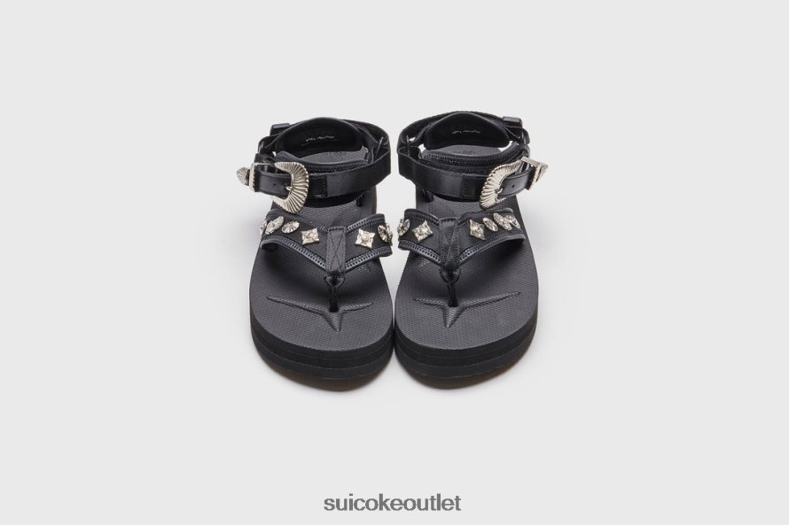 Unisex TOGA x TONO-abTOG Black SUICOKE Sandals 2002BP29