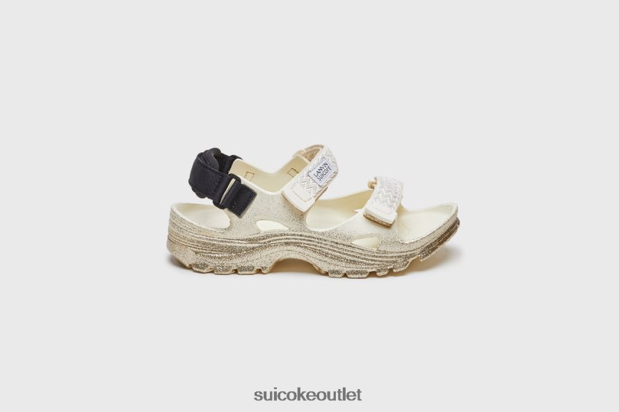Unisex WAKE CURB Beige/Gold LANVIN x SUICOKE Sandals 2002BP32