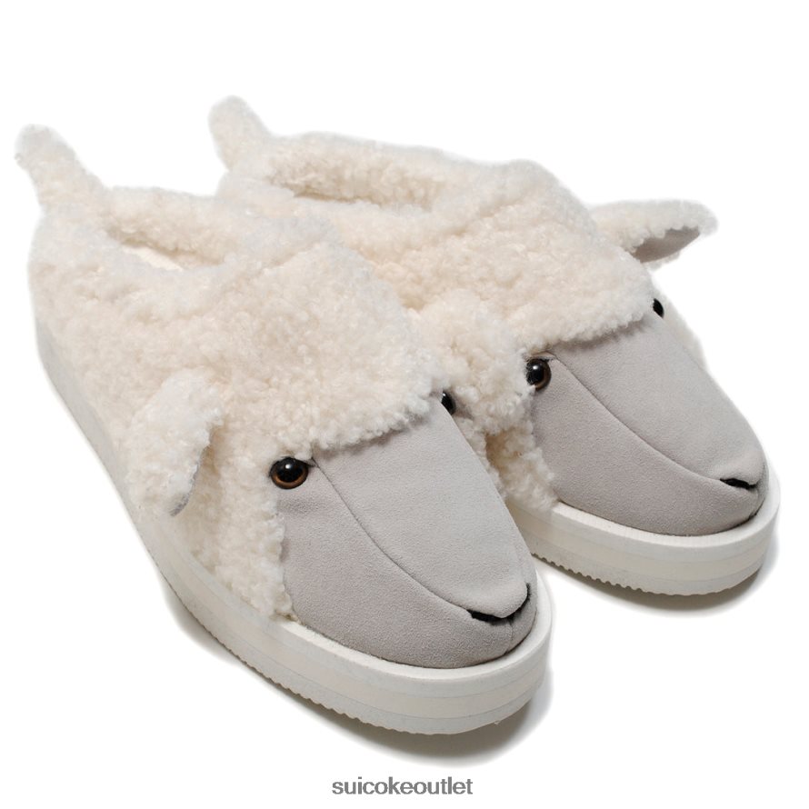 Unisex Doublet x Animal Slippers White SUICOKE Slides 2002BP54