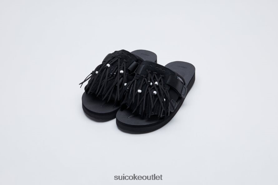 Unisex HOTO-SCAB Black SUICOKE Slides 2002BP51