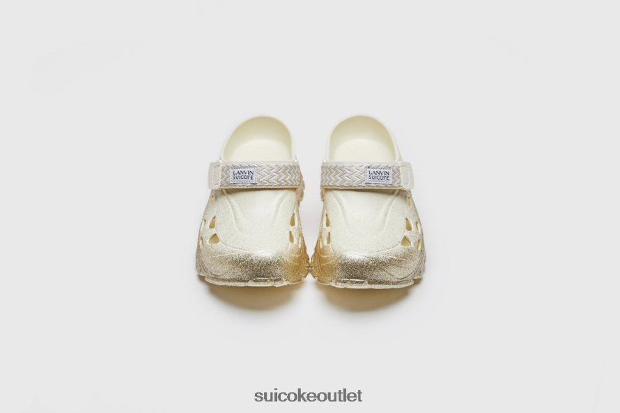 Unisex MOK CURB Beige/Gold LANVIN x SUICOKE Sandals 2002BP33