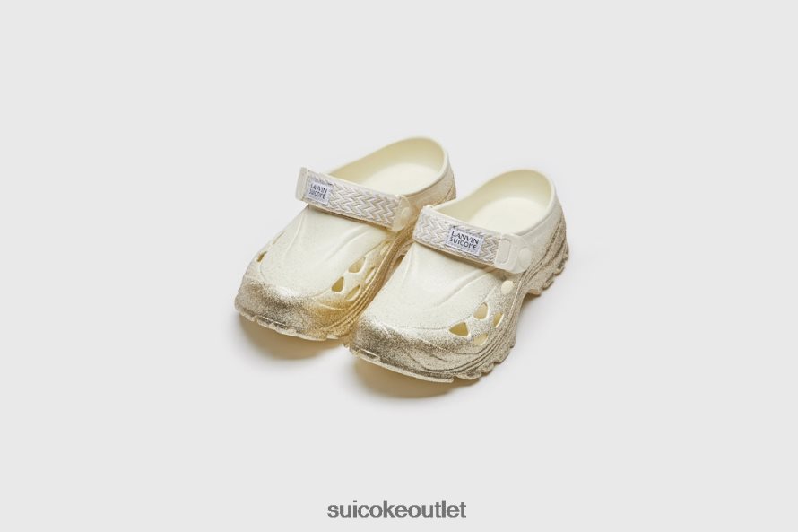 Unisex MOK CURB Beige/Gold LANVIN x SUICOKE Sandals 2002BP33