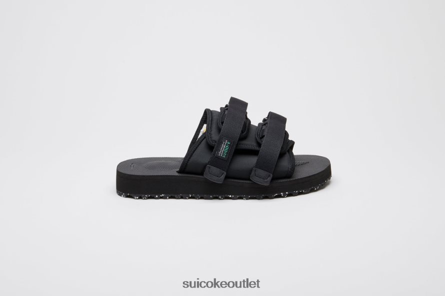 Unisex MOTO-Cab-ECO Black SUICOKE Slides 2002BP44