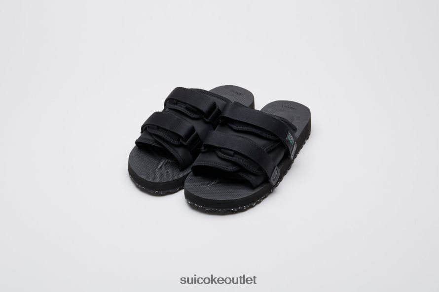 Unisex MOTO-Cab-ECO Black SUICOKE Slides 2002BP44
