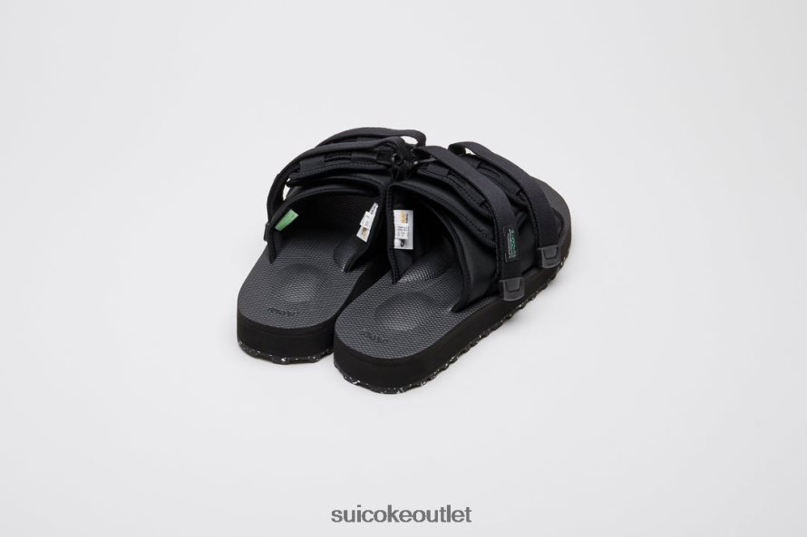 Unisex MOTO-Cab-ECO Black SUICOKE Slides 2002BP44