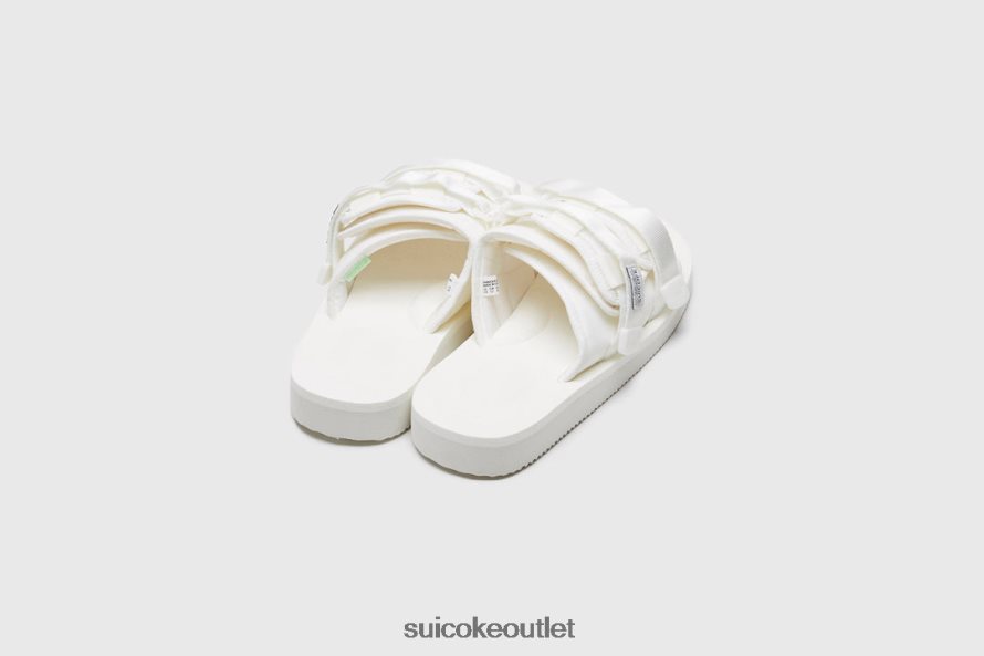 Unisex MOTO-Cab White SUICOKE Slides 2002BP37