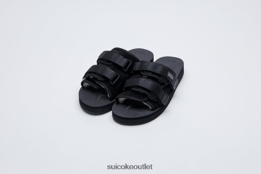 Unisex MOTO-Mab Black SUICOKE Slides 2002BP50