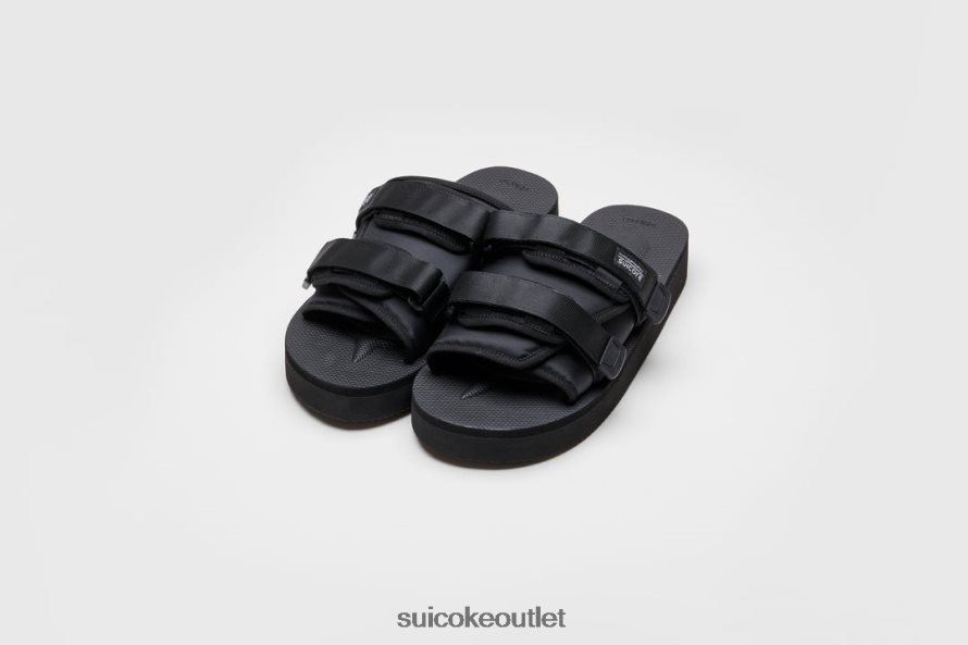 Unisex MOTO-PO Black SUICOKE Slides 2002BP42
