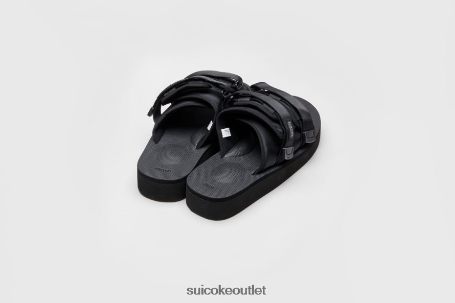 Unisex MOTO-PO Black SUICOKE Slides 2002BP42