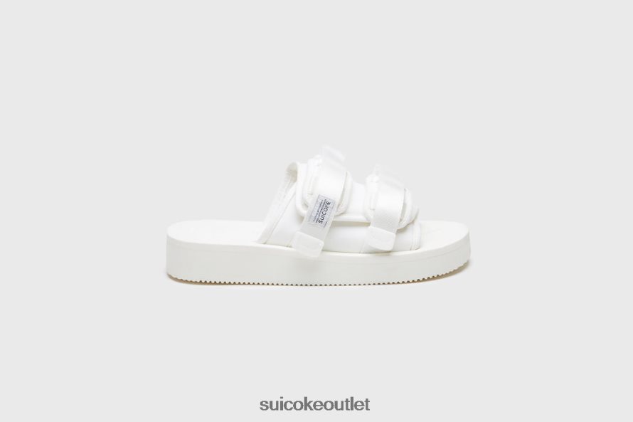 Unisex MOTO-PO White SUICOKE Slides 2002BP38