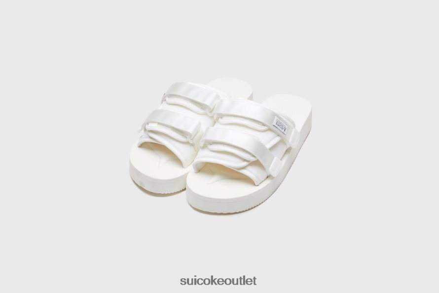 Unisex MOTO-PO White SUICOKE Slides 2002BP38