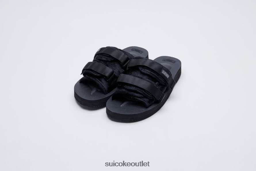 Unisex MOTO-VHL Black SUICOKE Slides 2002BP46