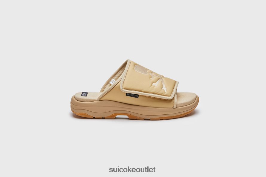 Unisex Mastermind x TAMOTT-RUNMM Beige SUICOKE Slides 2002BP35