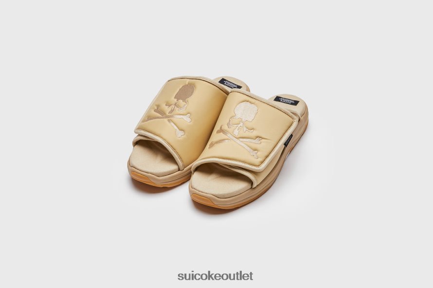 Unisex Mastermind x TAMOTT-RUNMM Beige SUICOKE Slides 2002BP35