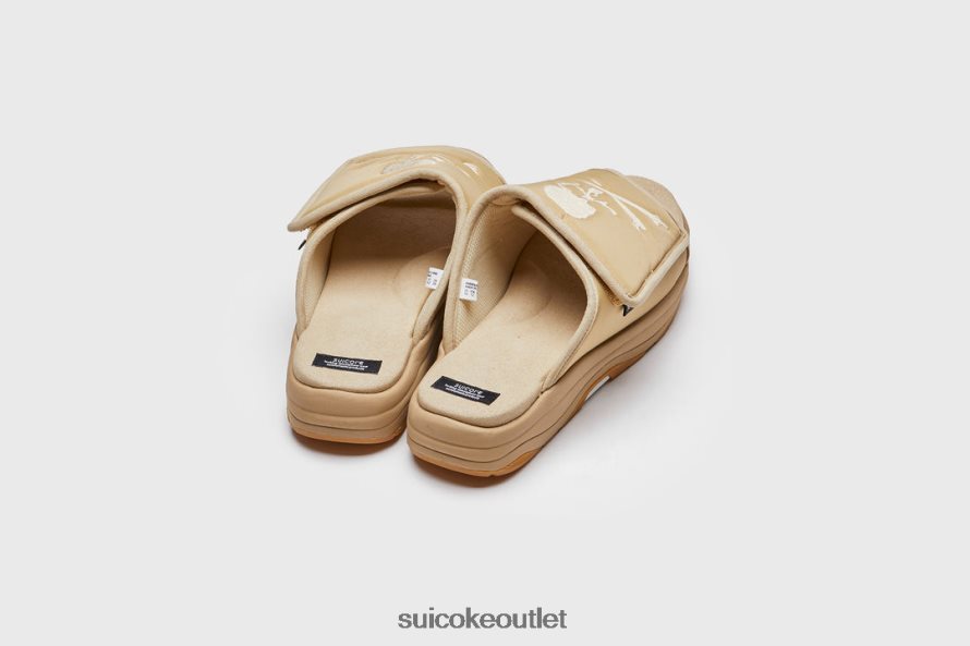 Unisex Mastermind x TAMOTT-RUNMM Beige SUICOKE Slides 2002BP35