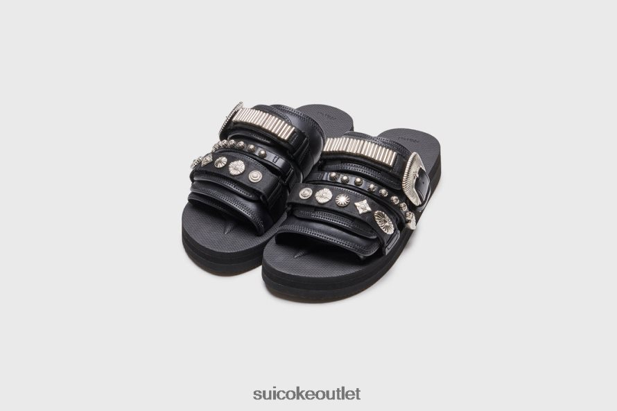 Unisex TOGA x MOTO-CabTOG Black SUICOKE Sandals 2002BP27