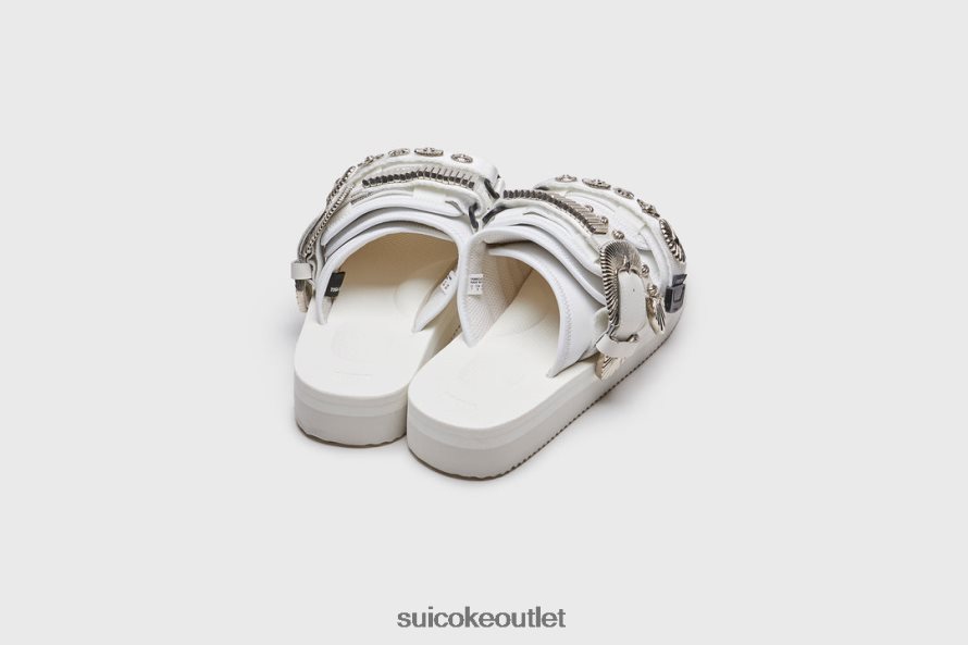 Unisex TOGA x MOTO-CabTOG White SUICOKE Sandals 2002BP28