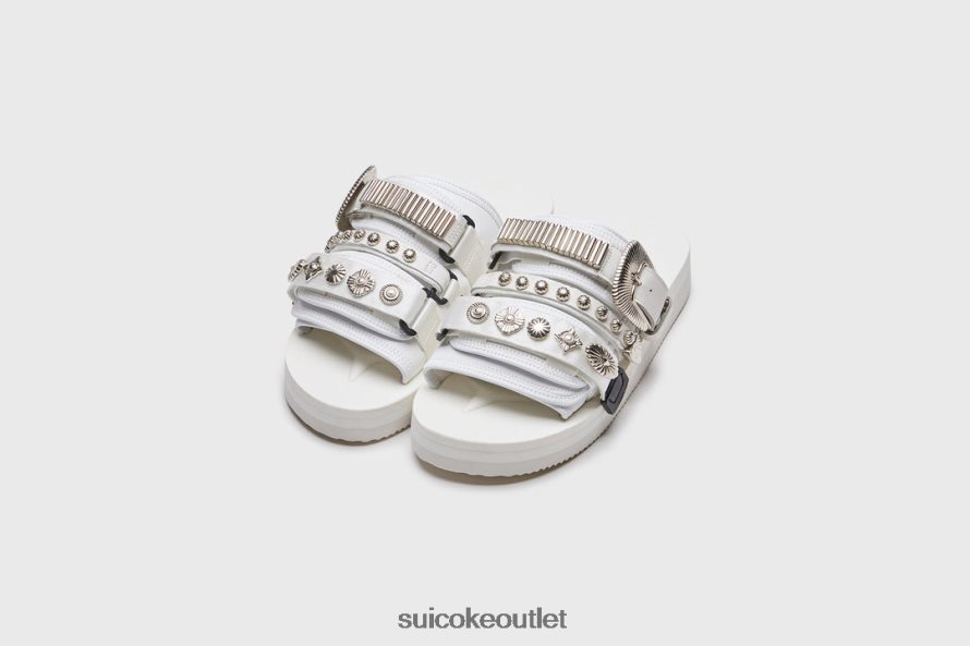 Unisex TOGA x MOTO-CabTOG White SUICOKE Sandals 2002BP28