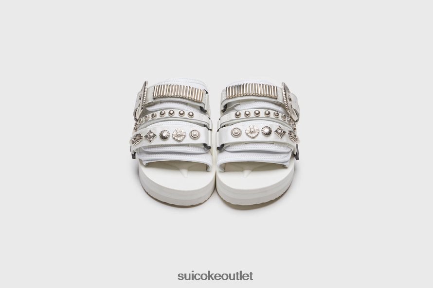 Unisex TOGA x MOTO-CabTOG White SUICOKE Sandals 2002BP28